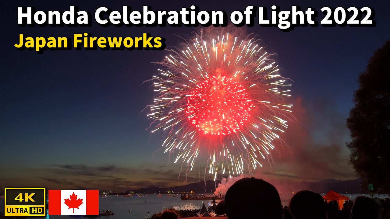 🇨🇦Vancouver Fireworks | Honda Celebration of Light 2022| Team Japan🇯🇵 | 4K