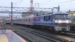 EF210-113 東急3000系中間車甲種輸送 八王子駅到着