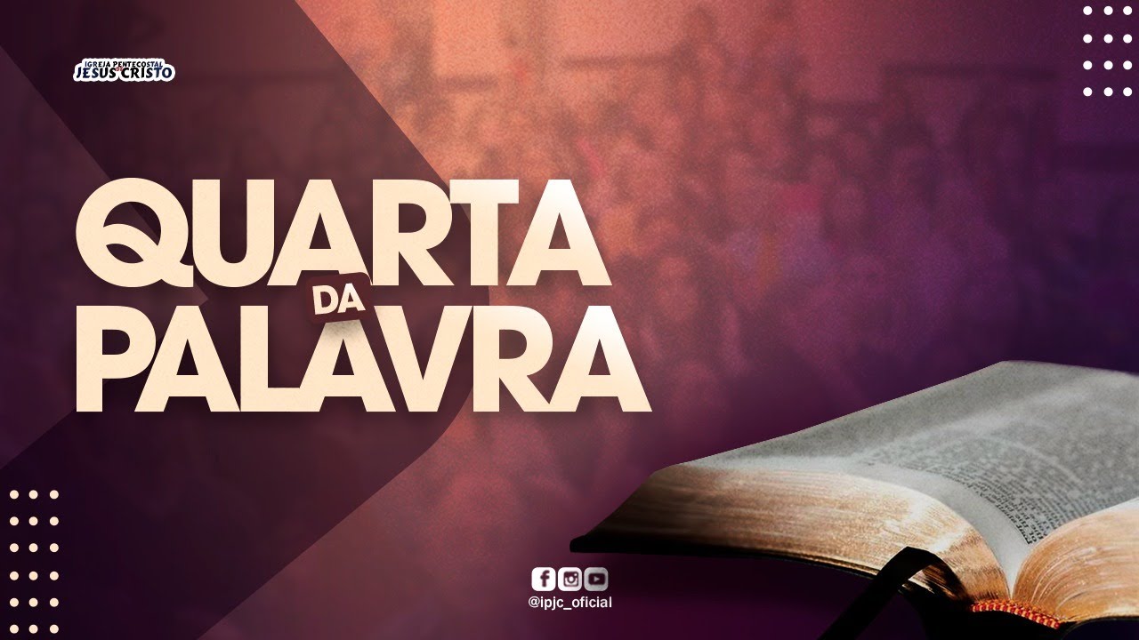 Culto Ao Vivo | 24/04/2024 | Quarta - Feira | QUARTA DA PALAVRA | @IPJCOFICIAL