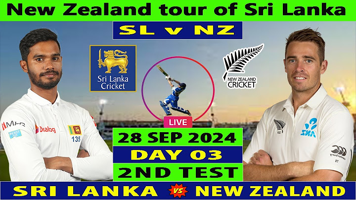 Sri Lanka vs New Zealand | SL vs NZ | Day 3 of 2nd Test Match at Galle 2024 | Cricket Live