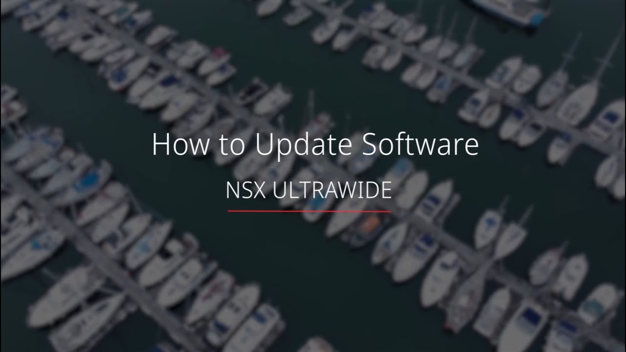 Simrad® NSX® ULTRAWIDE How to Update Software YouTube