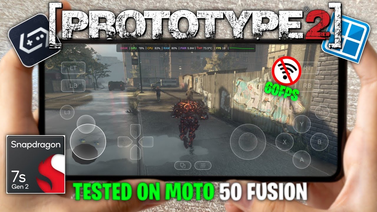 The Ultimate Test: Prototype 2 on Snapdragon 7s Gen 2 | Moto Edge 50 Fusion Gameplay