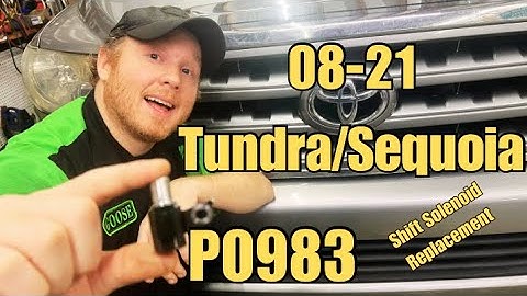 08-21 Toyota Sequoia Tundra P0983 Shift Solenoid "D" (S4) Replacement