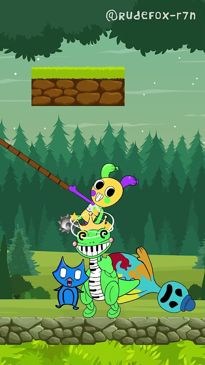 💪Looey’s KICK Saves Rude Fox from Doey, Pianosaurus and The Deer! #shorts