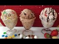 3 easy homemade ice cream recipes  3 ingredients  no machine 