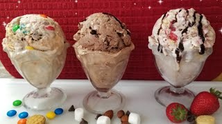 3 EASY Homemade Ice Cream Recipes / 3 INGREDIENTS / No Machine ❤