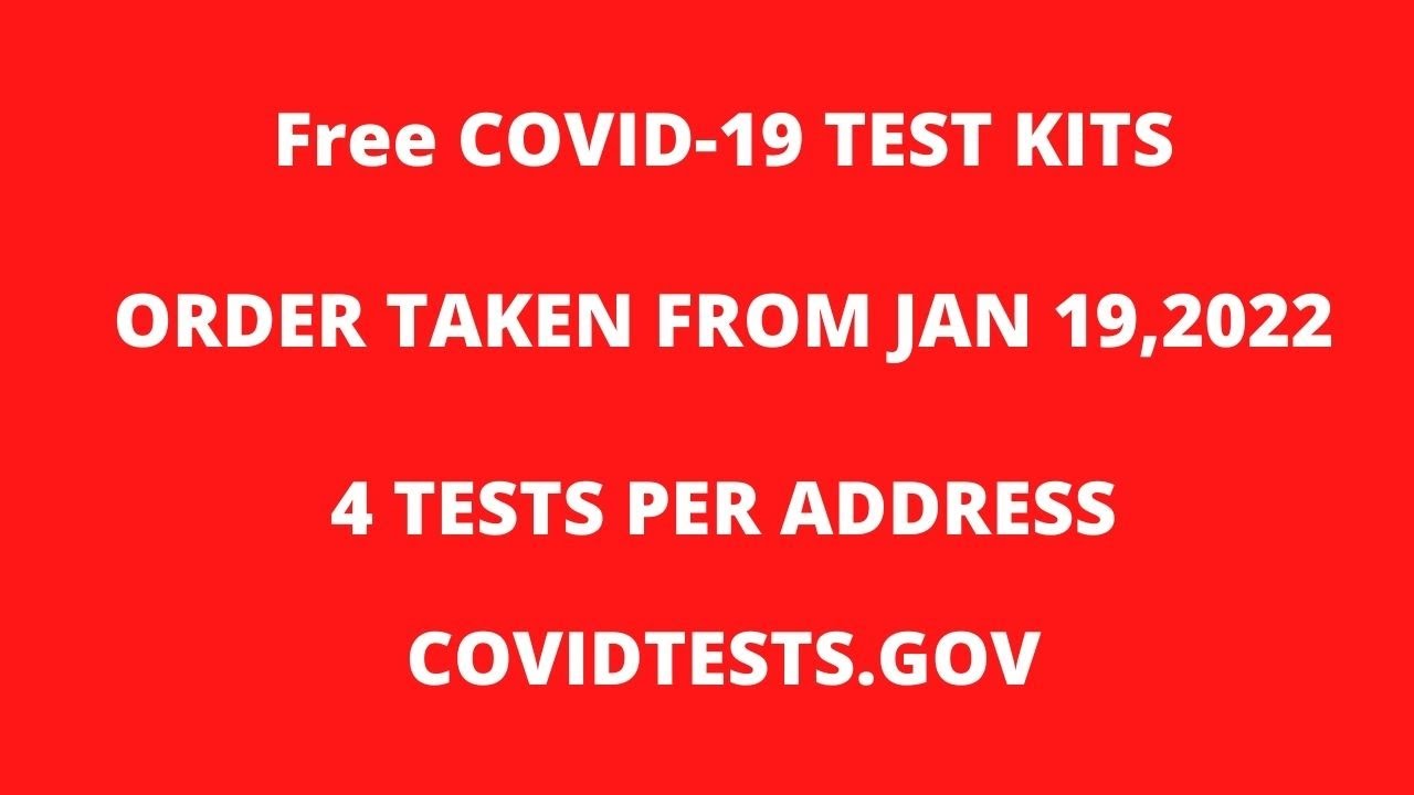 President Biden announces Free Covid19 At Home Test kits Rapid