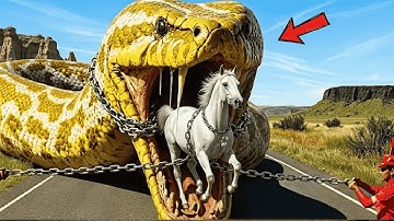 Giant Python Attacks Lonely Horse — Dramatic Emergency Rescue 🐴🐍😱