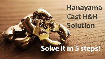 How to solve the Hanayama Cast H&H in 10 seconds - you can do it too!!