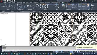 Plan carrelage sol  sur autocad