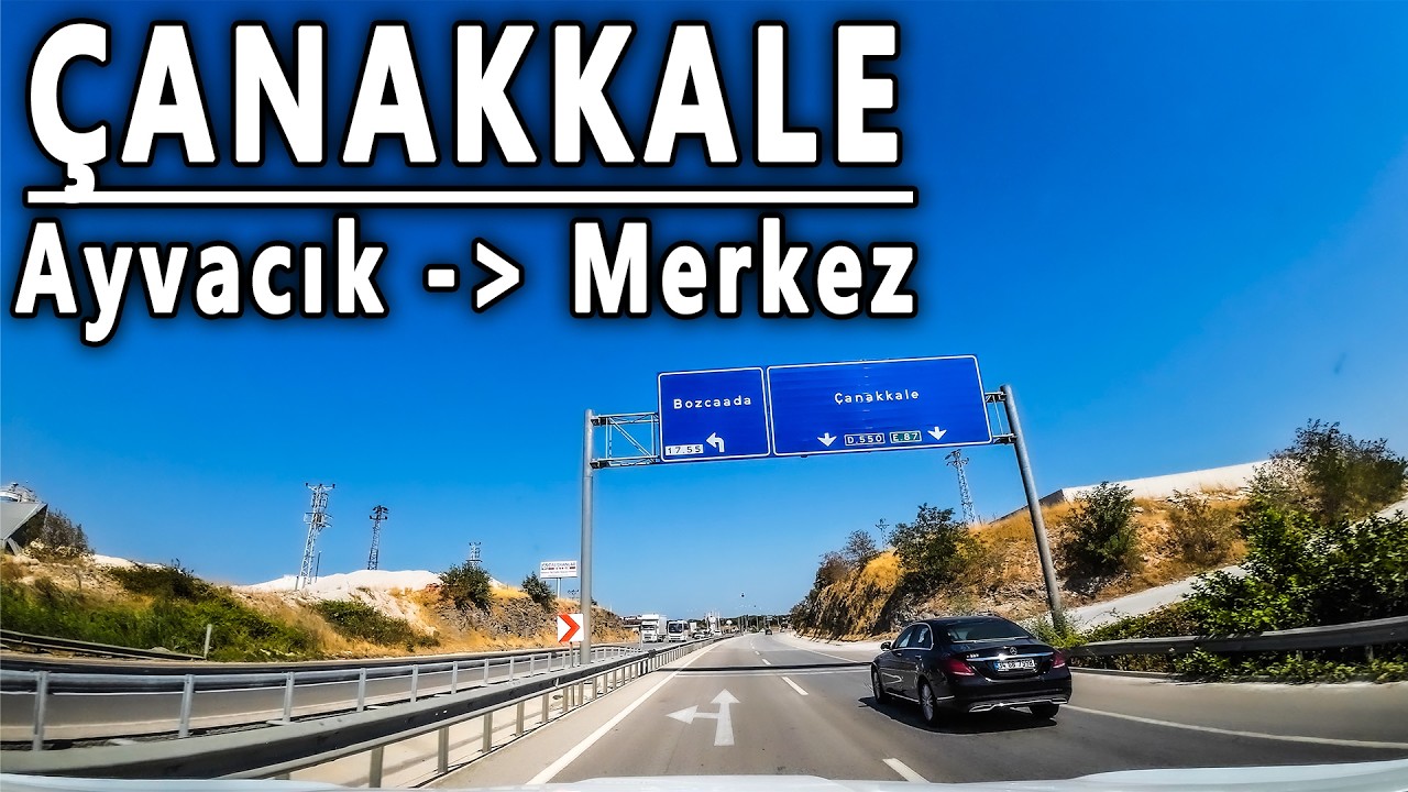 Çanakkale Merkeze Yolculuk | 4K Scenic Car Ride to Downtown