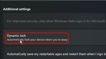 Fix Dynamic Lock Is Not Working Or Missing In Windows PC