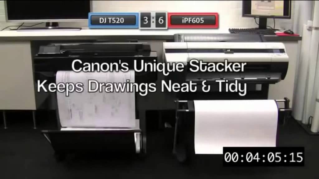 Video HP T520 Vs Canon iPF605