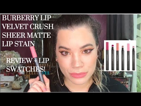 burberry velvet lip crush swatches