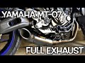 2020 FZ/MT-07 AKRAPOVIČ TITANIUM FULL EXHAUST INSTALL (+sound clips)