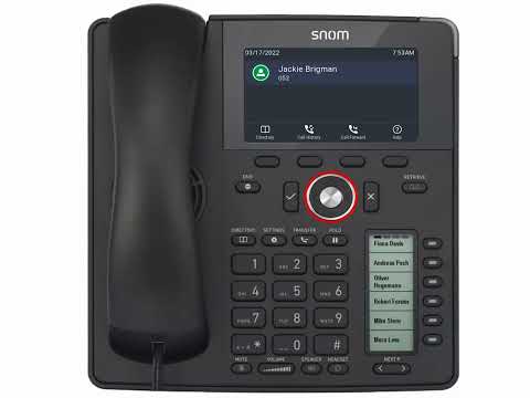 Snom D785 Tutorials