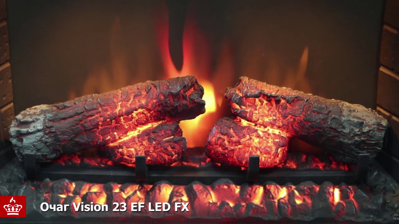  для электрокамина Vision 23 EF LED FX - YouTube