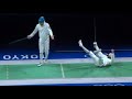 Display of fencing elegance highlights mohamed elsayed  v igor reizlin  qf tokyo olympics