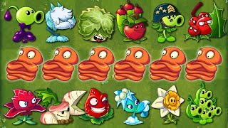 Plants Vs Zombies 2 Challenge - All Plants VS Octopus \u0026 Dark Ages Tombstone  With 1 Plant Food!