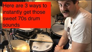 Here are 3 ways to instantly get those SWEET 70s drum sounds