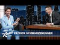 Patrick schwarzenegger on dad arnold not having a cell phone playing a navy seal  the staircase