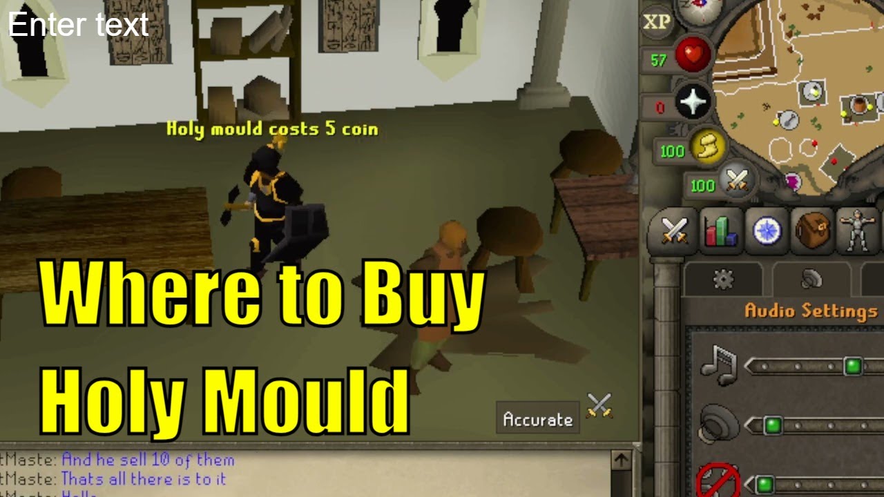 Where to Buy a Holy Mould in OSRS YouTube