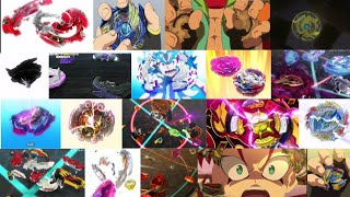 Beyblade Burst all beys destroyed (Burst, Evolution, Turbo, Rise, Sparking, DB)