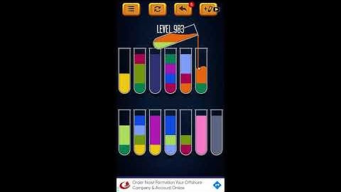Water Sort Puzzle - Color Liquid Sorting Game Level 983 Solution
