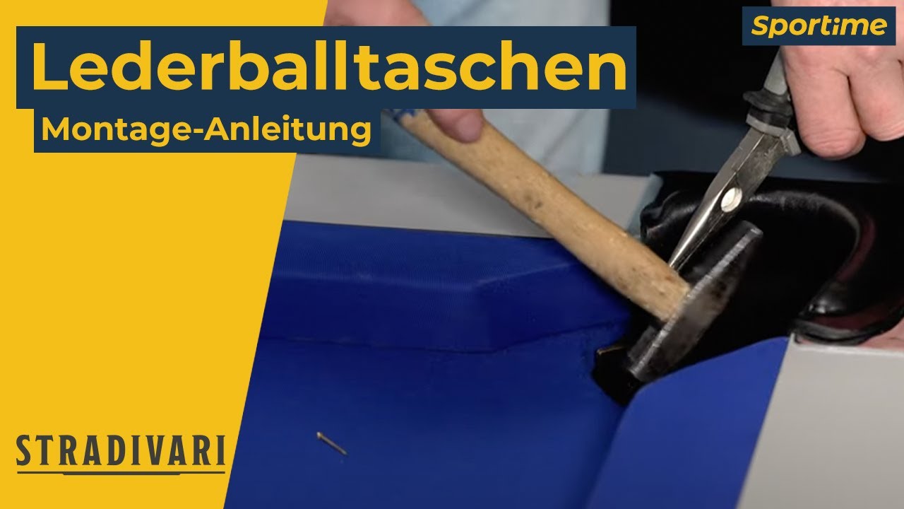 Lederballtaschen Montage-Anleitung bei Billardtischen der Serie ClubPro von Automaten Hoffmann