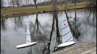 RC Laser sailboats