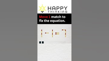 Matchstick Puzzles No.126 | Happy Thinking | #shorts