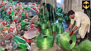 How Recycling Million Waste Plastic Bottles Convert into Polyester Fiber in Factory