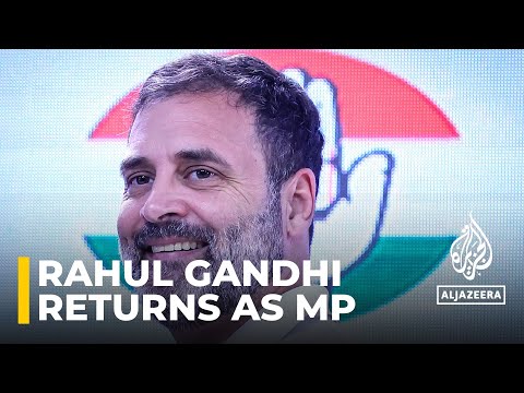 Rahul Gandhi, India’s main opposition leader, reinstated to parliament