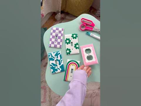 Renter-friendly light switch cover DIY💡💕 #diy - YouTube