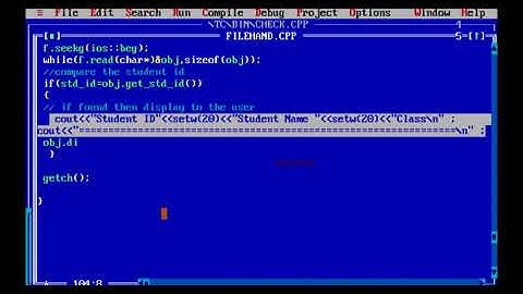 Update Record Using C++
