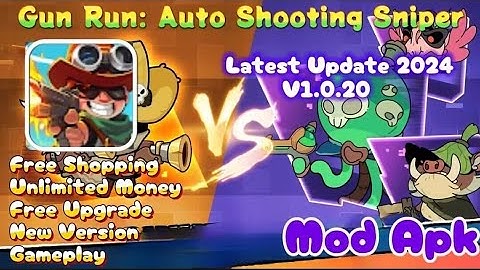 Gun Run:Auto Shooting Sniper | Mod Apk | v1.0.20 | Free Shopping |Unlimited Money
