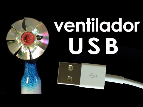 Como fazer um ventilador USB (mini ventilador caseiro) (EXPERIÊNCIA + artesanato)