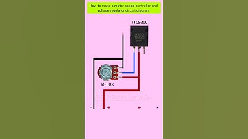 how to make a motor speed controller & voltage regulator circuit diagram