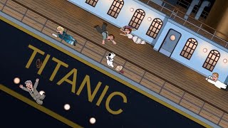 Brian and Stewie time travel back to the Titanic sinking