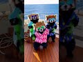 Red pandas in Hawaiian shirts dancing on a yacht #redpanda #yachtparty #funny