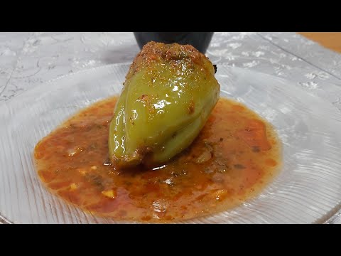 고소한 고기 쌀 파프리카 구이