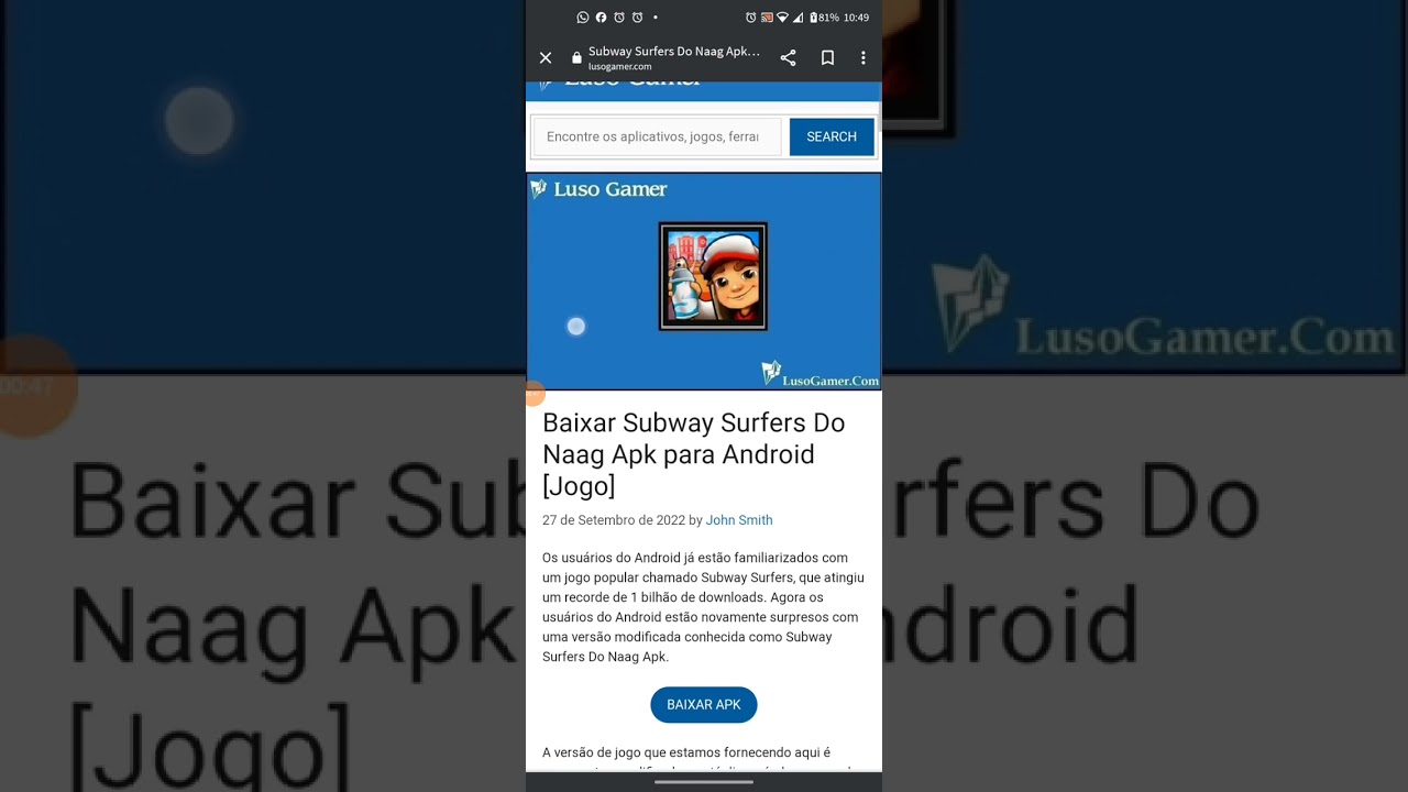 como instala o subway surfers do naag #subwaysurfers #subway #subwaysu