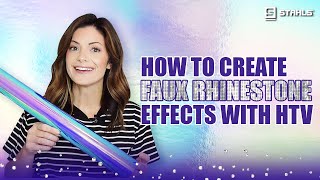 How to Use HTV to Create an AMAZING Faux Rhinestone Effect