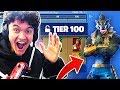 Surprising Little Brother with *NEW* Fortnite Season 6 Max Battle Pass (15 Year Old Surprise)