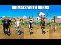 Animals with horns speed races in planet zoo included dall sheep gemsbok red deer buffalo