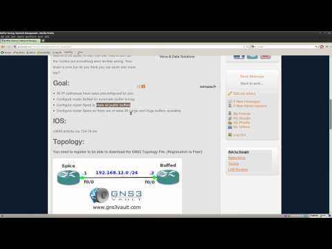 Buffer Tuning lab in GNS3