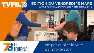 7/8 Le Journal – Edition du vendredi 13 mars 2015