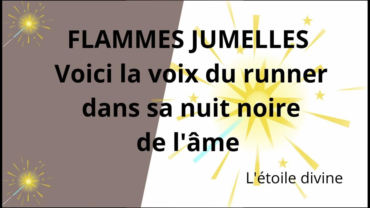 FLAMME JUMELLE La voix du runner dans sa nuit noire de l