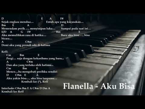 Viral Flanella Aku Bisa Chord Lirik Asli Youtube