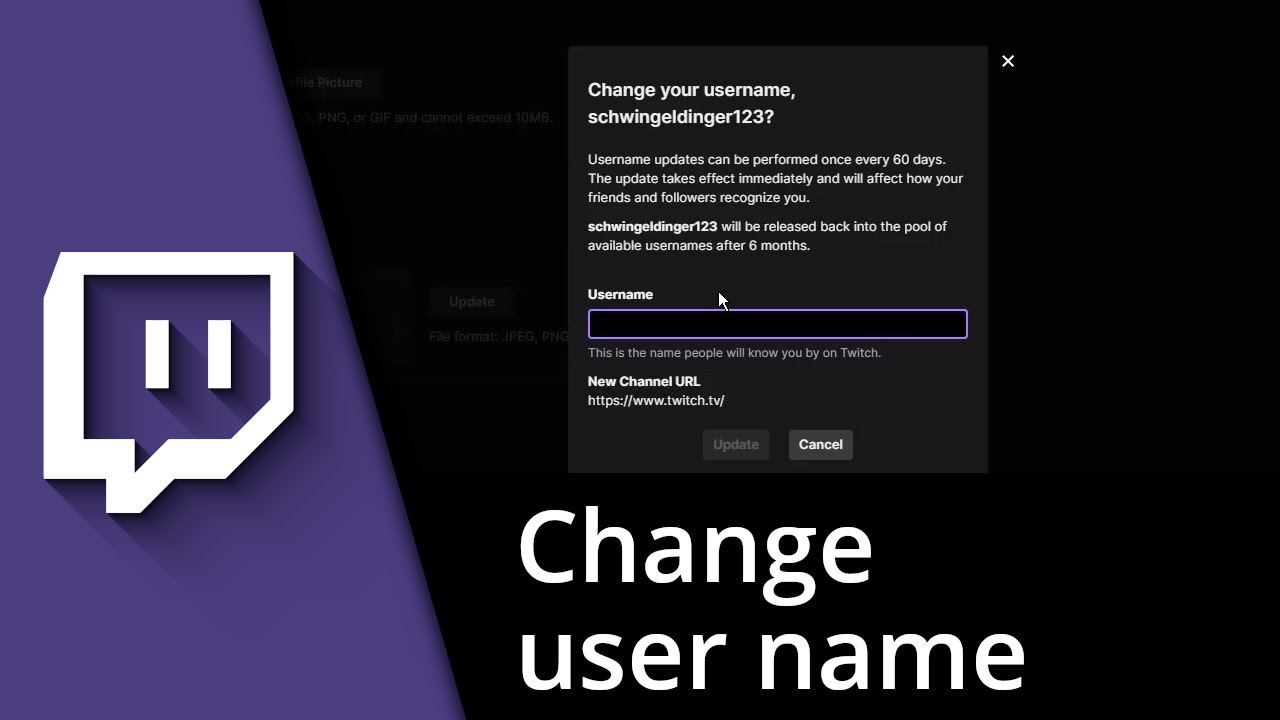 Change Twitch Name | How to change your Twitch name Tutorial - YouTube